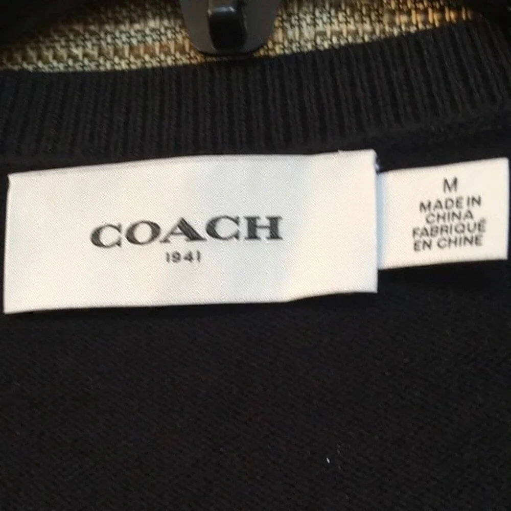 NWOT Coach 1941 cotton blend cardigan sweater